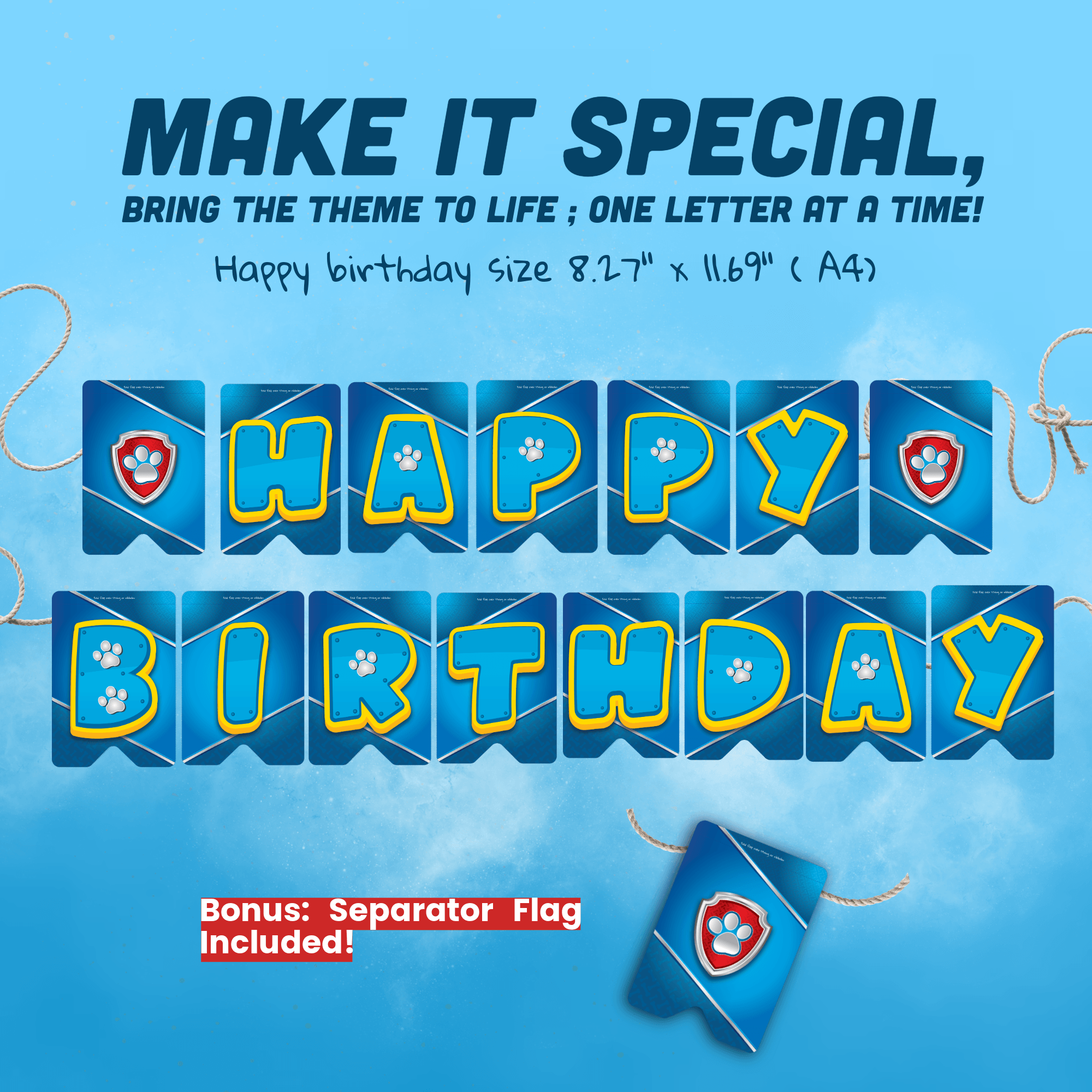 Birthday Banner Flags / Happy Birthday Banner